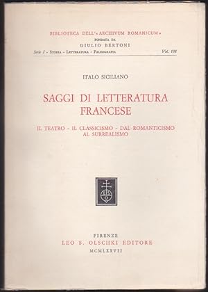 Saggi di letteratura francese. Il teatro-il classicismo-dal romanticismo al surrealismo