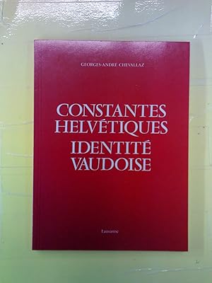 Imagen del vendedor de Constantes Helvtiques Identit Vaudoise a la venta por biblion2
