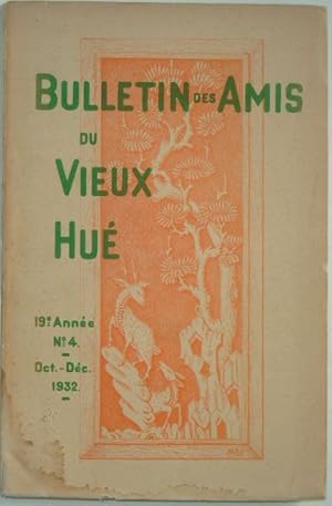 Seller image for Bulletin des Amis du Vieux Hu, 19me anne, n4, oct.-dc. 1932, for sale by LIBRAIRIE L'OPIOMANE