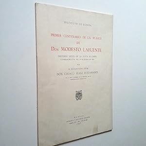 Imagen del vendedor de Primer Centenario de la muerte de Don Modesto Lafuente a la venta por MAUTALOS LIBRERA