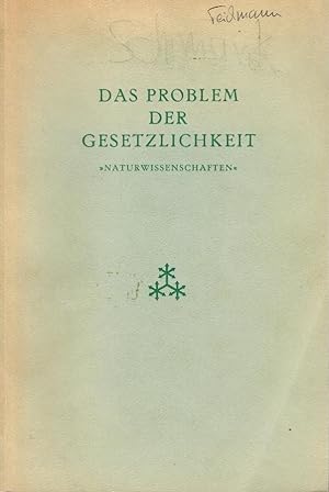 Bild des Verkufers fr Das Problem der Gesetzlichkeit, Bd. 2: Naturwissenschaften / Hrsg. v. Joachim Jungius-Gesellschaft der Wissenschaften e. V. zum Verkauf von Licus Media
