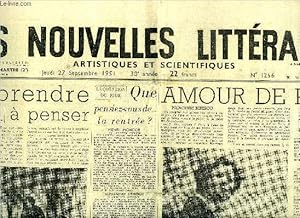 Bild des Verkufers fr Les nouvelles littraires, artistiques et scientifiques n 1256 - Apprendre a penser par Raymond Las Vergnas, Amour de Paris, Pages de journal par Corrado Alvaro, Le stoway par Georges Arnaud, Les jeunes et leurs lectures par Vrine zum Verkauf von Le-Livre