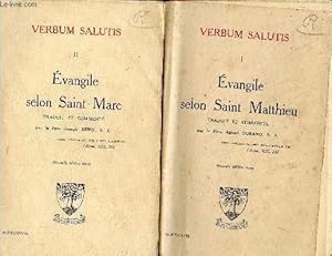 Bild des Verkufers fr Verbum salutis II - Evangile selon Saint Marc - Tome 1 + Tome 2 - Nouvelle dition revue. zum Verkauf von Le-Livre