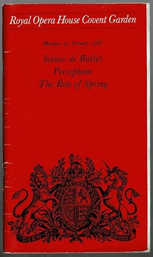 Persephone by Andre Gide: Royal Opera House Covent Garden Programme