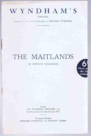 The Maitlands by Ronald Mackenzie: Wyndham's Theatre Programme