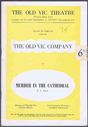 Seller image for Murder in the Cathedral by T. S. Eliot: The Old Vic Theatre Programme for sale by Lazy Letters Books
