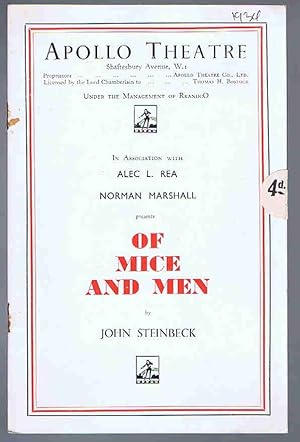 Of Mice and Men by John Steinbeck: Apollo Theatre Programme