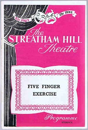 Five Finger Exercise by Peter Shaffer: Streatham Hill Theatre Programme