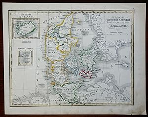 Kingdom of Denmark Iceland Faroe Islands Jutland Copenhagen 1840 Petri map