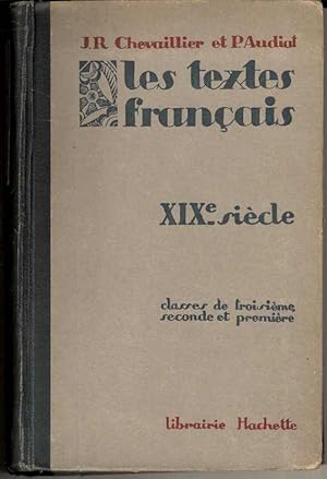 Seller image for Les Textes Francais. CICe siecle, Classes de 2e, 2e et 1e. for sale by Joy Norfolk, Deez Books