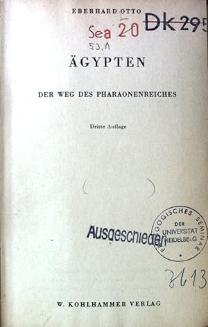 Bild des Verkufers fr gypten. Der Weg des Pharaonenreiches. Urban-Bcher. Die wissenschaftliche Taschbuchreihe. Band 4. zum Verkauf von books4less (Versandantiquariat Petra Gros GmbH & Co. KG)