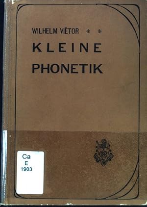 Imagen del vendedor de Kleine Phonetik des Deutschen, Englischen und Franzsischen. a la venta por books4less (Versandantiquariat Petra Gros GmbH & Co. KG)