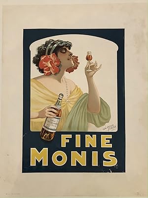 FINE MONIS. Clerics Freres 1911. (Original Vintage Poster)