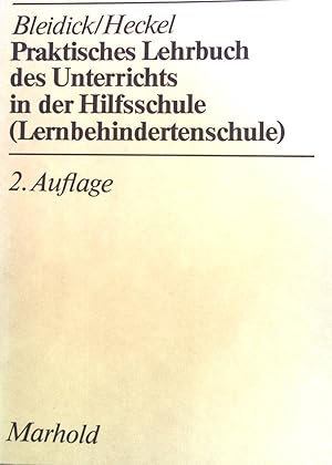 Immagine del venditore per Praktisches Lehrbuch des Unterrichts in der Hilfsschule(Lernbehindertenschule). venduto da books4less (Versandantiquariat Petra Gros GmbH & Co. KG)