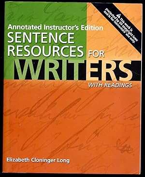 Seller image for Annotated Instructor's Edition: Sentence Resources for Writers with Reading for sale by The Sun Also Rises