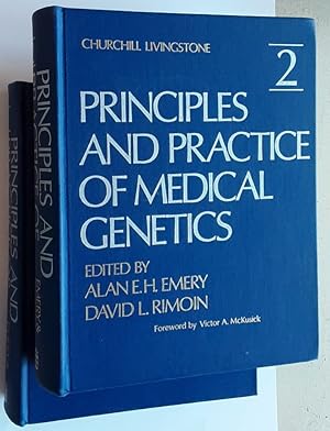 Imagen del vendedor de Principles and Practice of Medical Genetics. - Volume 1 + Volume 2. - (2 Vols. in English) a la venta por BuchKunst-Usedom / Kunsthalle