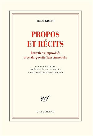 propos et récits