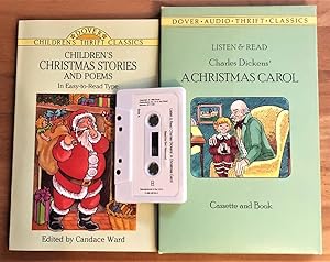 Imagen del vendedor de Listen and Read Charles Dickens' A Christmas Carol (Cassette and Book), Dover children's thrift classics. Children's Christmas Stories and Poems, edited by Candace Ward, illustrated by Pat Stewart. a la venta por Antiquariat Peda