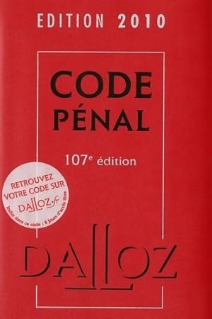 Seller image for Code p?nal 2010 - Yves Mayaud for sale by Book Hmisphres