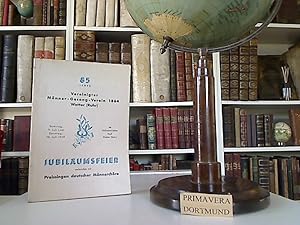 85 Jahre Vereinigter Männer-Gesang-Verein 1864 Wetter Ruhr. Festbuch zur 85-jährigen Jubiläumsfei...