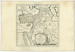 Antique map-MIDDLE EAST-ISRAEL-ANATOLIA-Vaugondy-Dussy-1778