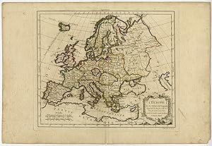 Antique map-EUROPE-Vaugondy-Dussy-1778