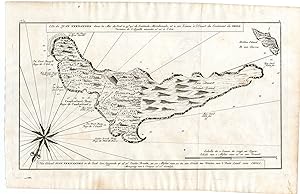 Antique Map-JUAN FERNANDEZ ISLAND-CHILE-Anson-1765
