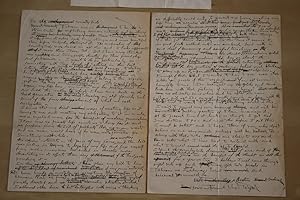 Imagen del vendedor de Handwritten and signed long manuscript with fascinating content a la venta por First and Fine
