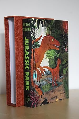 Image du vendeur pour Jurassic Park', Folio Society illustrated edition with original remarque/ artwork by the illustrator mis en vente par First and Fine