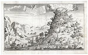 Rare Antique Print-MOUNT TABOR-GALILEE-CHRISTIAN HISTORY-Bunting-1754