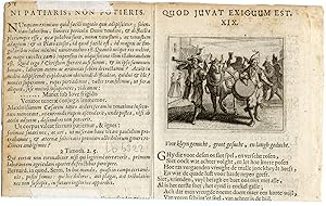 Antique Print-Quarto-PLAYING MUSIC-BULL-STREET MUSICIAN-Jacob Cats-1650