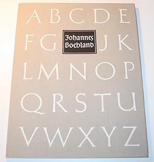 Johannes Boehland der Schriftschreiber und Graphiker.