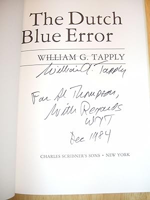 Seller image for The Dutch Blue Error A Brady Coyne Mystery for sale by biblioboy