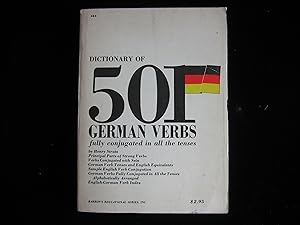 Immagine del venditore per 501 German Verbs venduto da HERB RIESSEN-RARE BOOKS