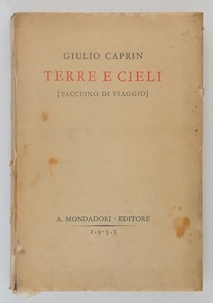 Seller image for Terre e cieli. Taccuino di viaggio for sale by FABRISLIBRIS