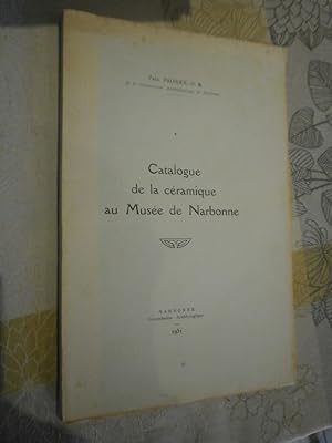 Catalogue de la céramique au Musée de Narbonne.