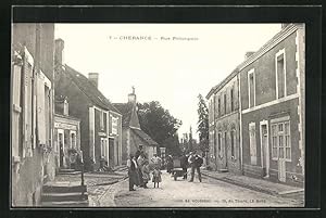 Carte postale Chérance, Rue Principale, Häuser an der Hauptstrasse