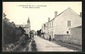 Carte postale La Breille, Rue Principale