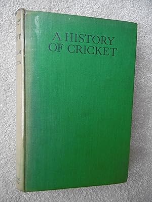 Bild des Verkufers fr A History of Cricket zum Verkauf von Carvid Books