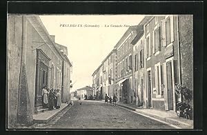 Carte postale Pellegrue, La Grande Rue