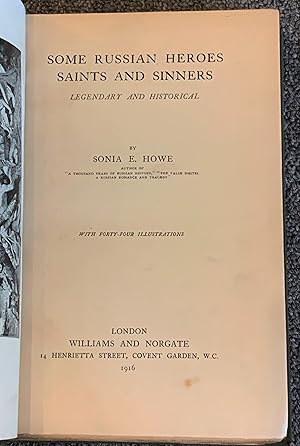 Seller image for Some Russian Heroes Saints & Sinners for sale by DogStar Books