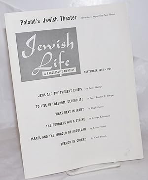 Bild des Verkufers fr Jewish Life [1951, September, Vol. 5, No. 11 (59)] zum Verkauf von Bolerium Books Inc.