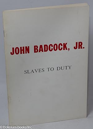 Immagine del venditore per Slaves to Duty venduto da Bolerium Books Inc.