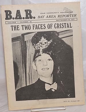 Imagen del vendedor de B.A.R. Bay Area Reporter: vol. 1, #12, September 15, 1971: The two faces of Cristal a la venta por Bolerium Books Inc.