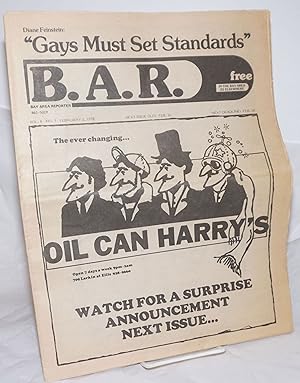 Immagine del venditore per B.A.R. Bay Area Reporter: vol. 8, #3, February 2, 1978: Diane Feinstein: "Gays must set standards" venduto da Bolerium Books Inc.