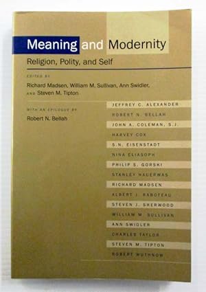 Image du vendeur pour Meaning and Modernity: Religion, Polity, and Self mis en vente par Adelaide Booksellers