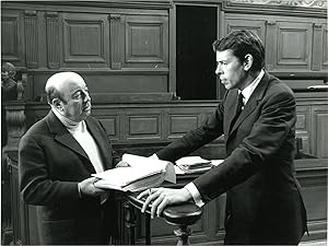 Bild des Verkufers fr Law Breakers [Les Assasins de l'Ordre] (Original photograph Marcel Carne and Jacques Brel on the set of the 1971 film) zum Verkauf von Royal Books, Inc., ABAA