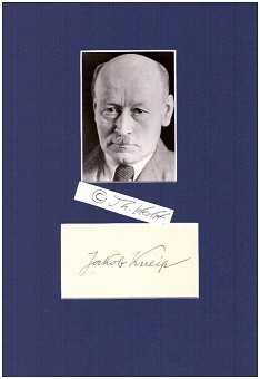 Bild des Verkufers fr JAKOB KNEIP (1881-1958) rheinischer Dichter und Schriftsteller, Mitbegrnder des Bund der Werkleute auf Haus Nyland, des Rheinischen Dichterbund und des Rheinischen Kulturinstituts in Koblenz zum Verkauf von Herbst-Auktionen