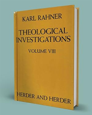 THEOLOGICAL INVESTIGATIONS. Vol. VIII; Further Theology of the Spiritual Life 2