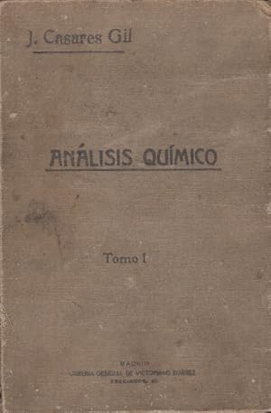 Seller image for TRATADO DE ANLISIS QUMICO. TOMO I: ANLISIS CUALITATIVO. MINERAL for sale by Librera Vobiscum